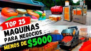 25 Máquinas Más Rentables para ganar dinero. Ideas de negocios 2024