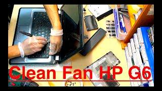 HP Pavilion G6 CPU Cooling Fan Cleaning, Also Disassembly