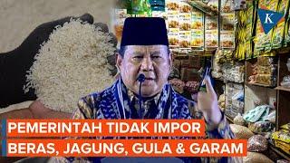 Tahun Depan, Pemerintah Sepakat Tak Impor Beras, Jagung, Gula dan Garam