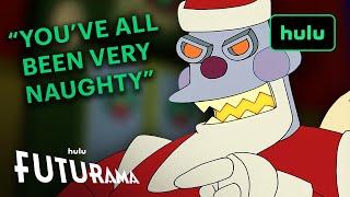 Evil Robot Santa Visits The Gang | Futurama | Hulu