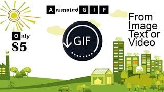 I will make animated banner ads GIF animation from image or text