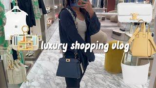 SHOPPING VLOG ️ Fendi Peekaboo, Loewe RTW, & Celine Bags