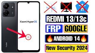 Redmi 13/13C HyperOS FRP Bypass Without PC | Xiaomi 13/13C Google Account Unlock 2024