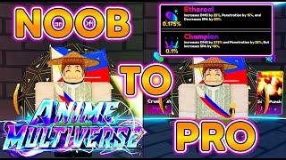 ANIME MULTIVERSE! WENT FROM NOOB TO PRO In THIS NEW ANIME ROBLOX GAME!