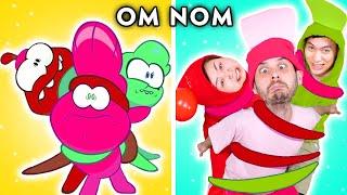 Om Nom with Friends !! Parody of Om Nom's Story (Cut The Rope) | Hilarious Cartoon Compilation