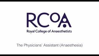 Physicians' assistant (anaesthesia)