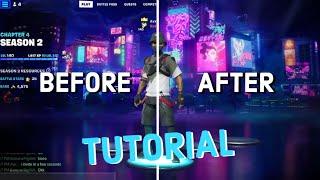 How to Remove the Background or Name in the Fortnite Lobby *EASY TUTORIAL*