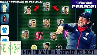 HOW TO PLAY WITH G. Zeitzler (Jürgen Klopp) IN PES 2021 MOBILE II 2 CMF FORMATION TACTICS EXPLAINED