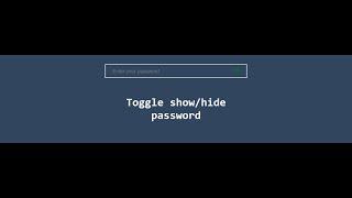 Toggle password visibiliy in React.js