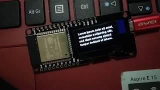 Install ESP8266 and ESP32 Oled Driver for SSD1306, for ESP32 + OLED module.