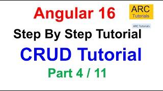 Angular CRUD with Web API Tutorial Part #4 - Generate Components and Modules