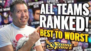 NEW & UPDATED! ALL TEAMS RANKED BEST TO WORST- May 2024 - Marvel Strike Force Tier List