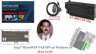 S7 200 CPU226 : Step7 MicroWIN V4.0 SP9 on Windows 10