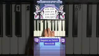 Promenade (Friday Night Funkin: Entity) - Fnf MOD - VS Nikusa - Easy piano TUTORIAL #shorts