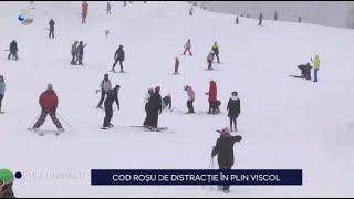 Stirile Kanal D - Cod rosu de distractie in plin viscol. | Editie de seara