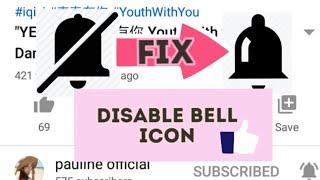 How to Fix Bell Disable | Youtube Bell Icon Not Working  | vlogg009