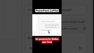 AI generierte PowerPoint Slides - #Microsoft #copilot