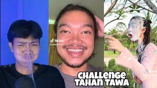 challenge tahan Tawa menggunakan video Tik tok random
