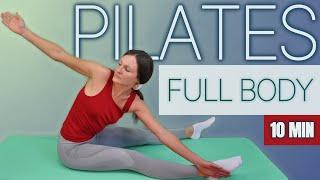 10 MIN Everyday FULL BODY WORKOUT | At-Home PILATES | No Equipment