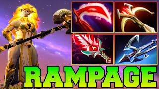 Rampage DawnBreaker Dota 2 Safelane 7.36 Carry Meta Guide Skills Build Pro Gameplay