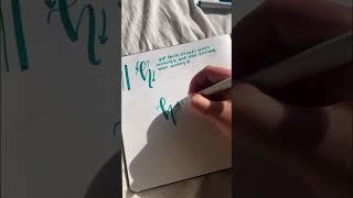 Mini calligraphy tutorial-hand lettering trick and basics to learn calligraphy easily
