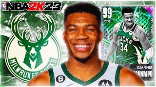 INVINCIBLE GIANNIS ANTETOKOUNMPO GAMEPLAY! HOW GOOD IS THE GREEK FREEK IN NBA 2K23 MYTEAM?