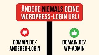 Ändere NIEMALS deine WordPress Login URL - WordPress Sicherheitsschulung (2024)