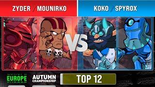 zyder & MounirKO vs. Koko & Spyrox - Top 12 - EU - Autumn Championship 2022