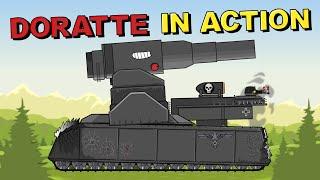 Monster DORATTE in action - Cartoons about tanks