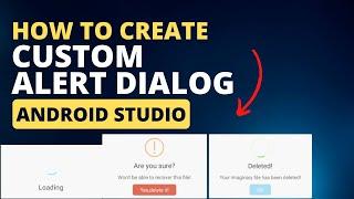 How to Create Custom Alert Dialog in android Studio Kotlin || android Custom Dialog