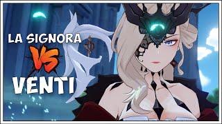 Genshin Impact | La Signora attacks Venti! (Aether Version)