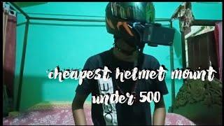 cheapest helmet mount under 500 || Pallab nath  || @TheUK07Rider