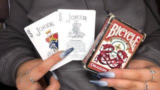 ASMR playing cards! Scratching sounds!