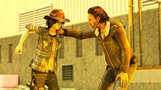 carl hits the gritty | The Walking Dead Bonus episode