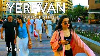 Yerevan, Armenia, A Walking Tour, Sunset Stroll, Aug 26, 2024, 4K 60fps