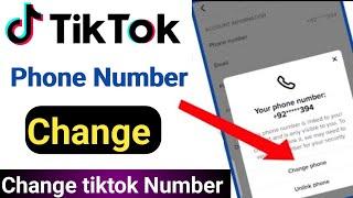 Change tiktok phone number | How to change tiktok phone number without code | Tiktok number change