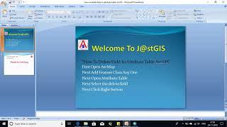 How to delete field in attribute table ArcGIS