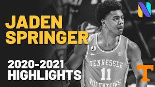 Jaden Springer Tennessee 2020 -2021 Highlights | SEC All-Freshman