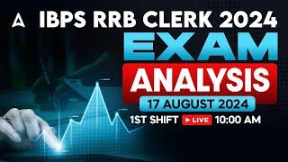 IBPS RRB Clerk Analysis 2024 | RRB Clerk 1st Shift Analysis | Asked Questions & Expected Cut Off