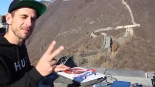 DJ Brace at the Great Wall of China