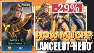 LANCELOT HERO SKIN DRAW‼️ How much is lance swordmaster? -29% discount