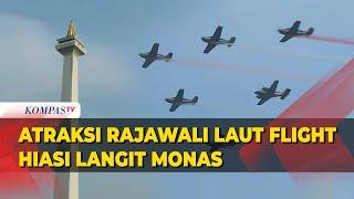 Atraksi Rajawali Laut Flight Hiasi Langit Monas di HUT ke-79 TNI