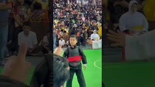 belajar dari waktu kecil bagaikan mengukir di atas batu, pesilat cilik penuh semangat  #viralshorts