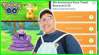 Pokemon GO 8th Anniversary Event with Timed Research