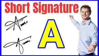 A signature style | A letter signature style | A signature ideas