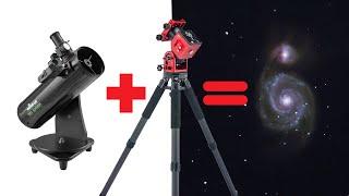 Astrophotography with Budget Heritage 100p Telescope + Premium ZWO AM5 Mount