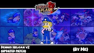 SSF2 Mods: Dennis Helgan v2 (UPDATED PATCH) Full moveset showcase + Release mod! (By me)