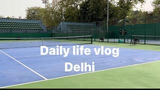 Daily life in Delhi🫶 #delhirains #sports #tennis #food
