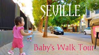 WALKING at city street in Seville, july 2021|Filipino Spanish walk