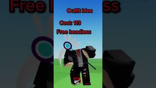 Making a free headless avatar roblox outfit idea! #shorts #trending #gaming #roblox